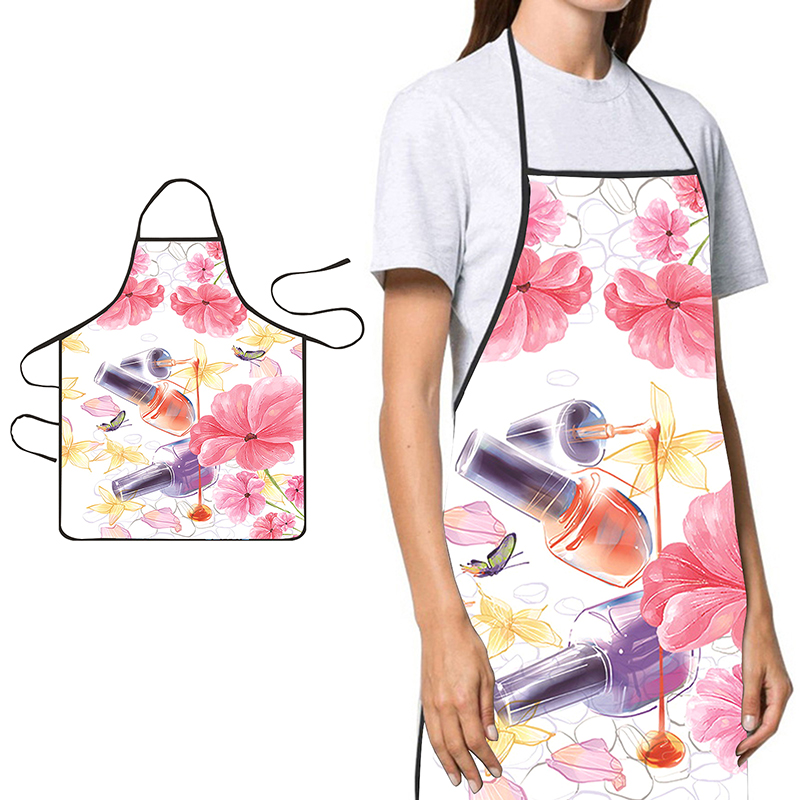 Home Cooking Kitchen - 〔YS1〕Nagellak Afdrukken Schoonheid Keuken Vrouwen Schort