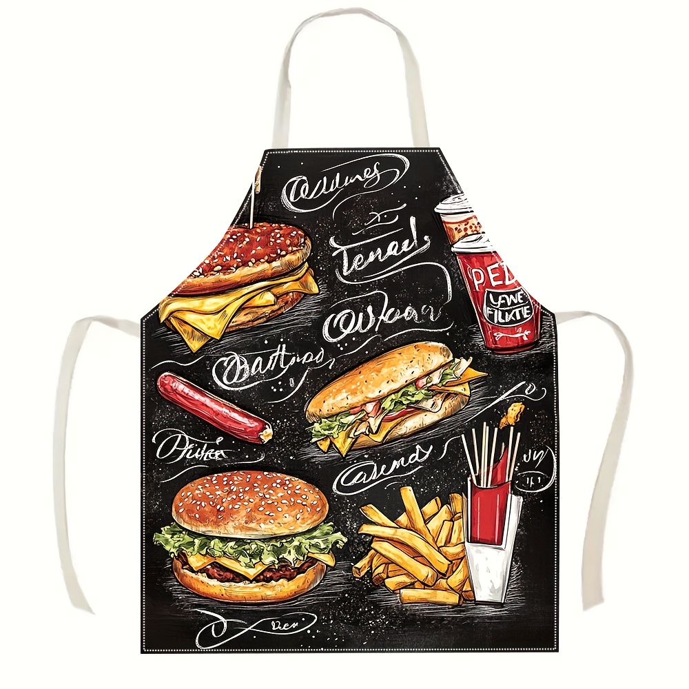 Home Cooking Fast Foods - 1pc Schoolbord Fast Food Burger Graffiti