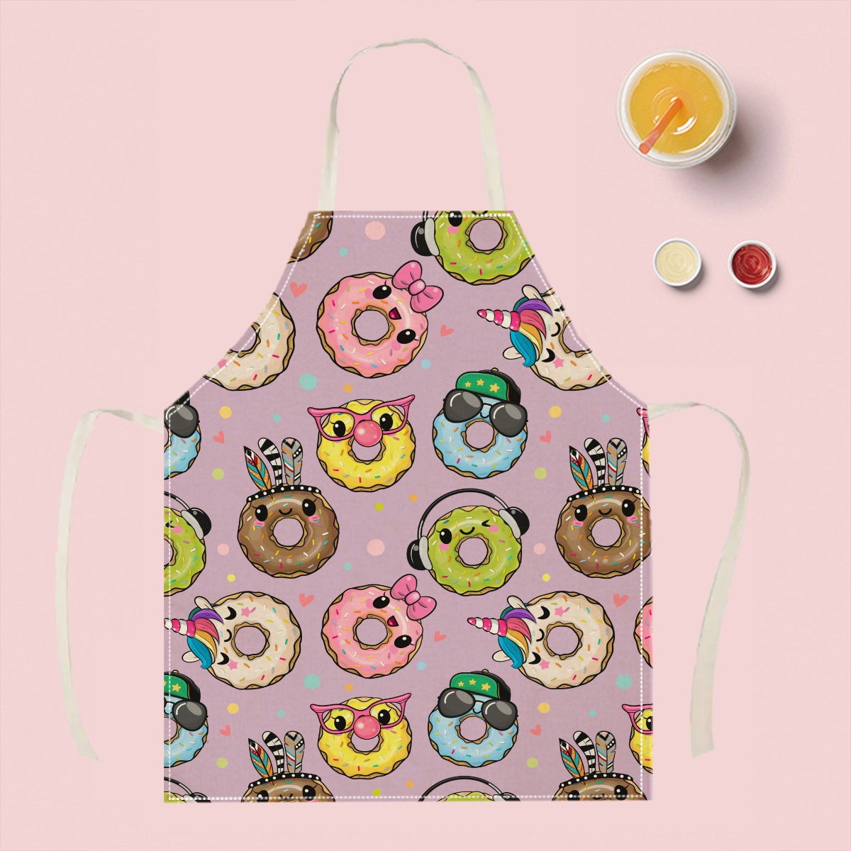 Home Cooking Ideas - 1pc Leuke Cartoon Donut Schort Grappige