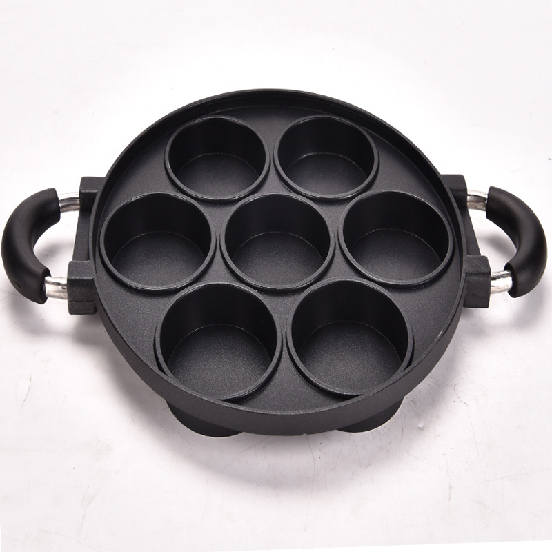 Takoyaki Pan Cast - Die-cast aluminium antiaanbak bakvorm 12-delige Takoyaki