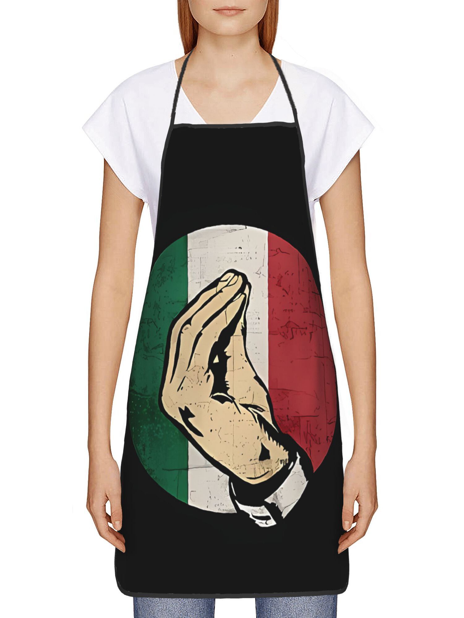 Home Cooking In Italian - 【Italiaanse gebaren】Schort, keukenschort voor thuis koken