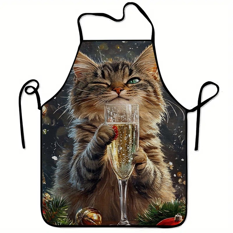 Home Cooking For Cats - Een schort met kattenthema, stijlvolle werkkleding