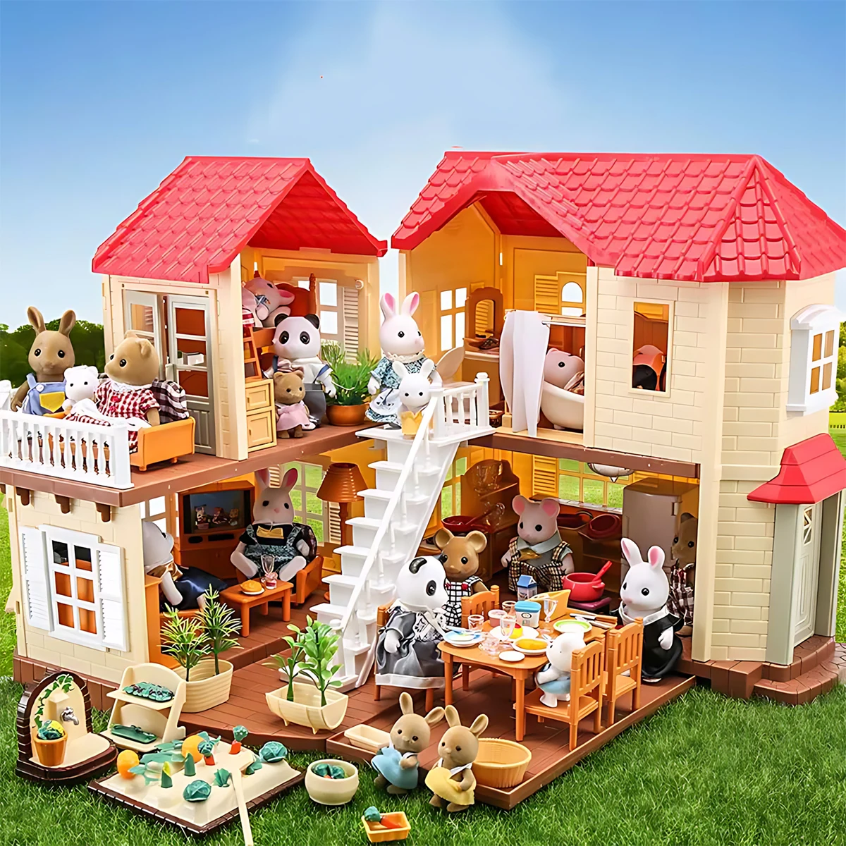 Home Cooking Kitchen - Miniatuurmeubilair 1:12 Poppenhuis Keuken Woonkamer Slaapkamer