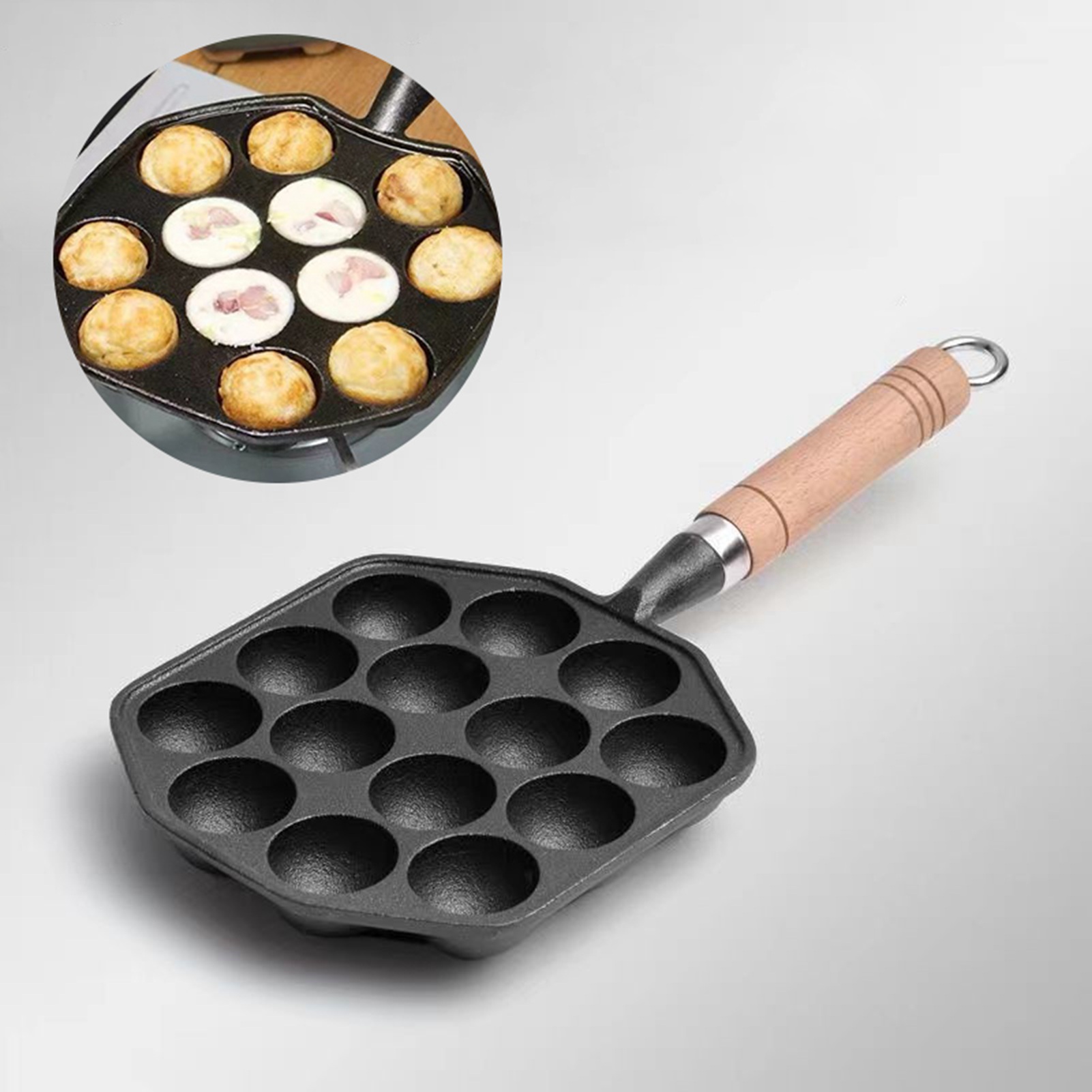 14 Gaten Takoyaki Pan Anti-Aan - Takoyaki Pan Cast recensie en prijs