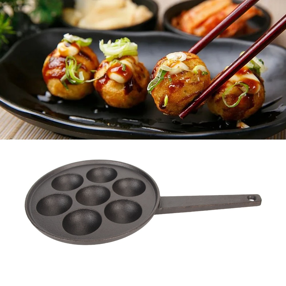 Gietijzeren Takoyaki Pan 2,17  - Takoyaki Pan Cast recensie en prijs
