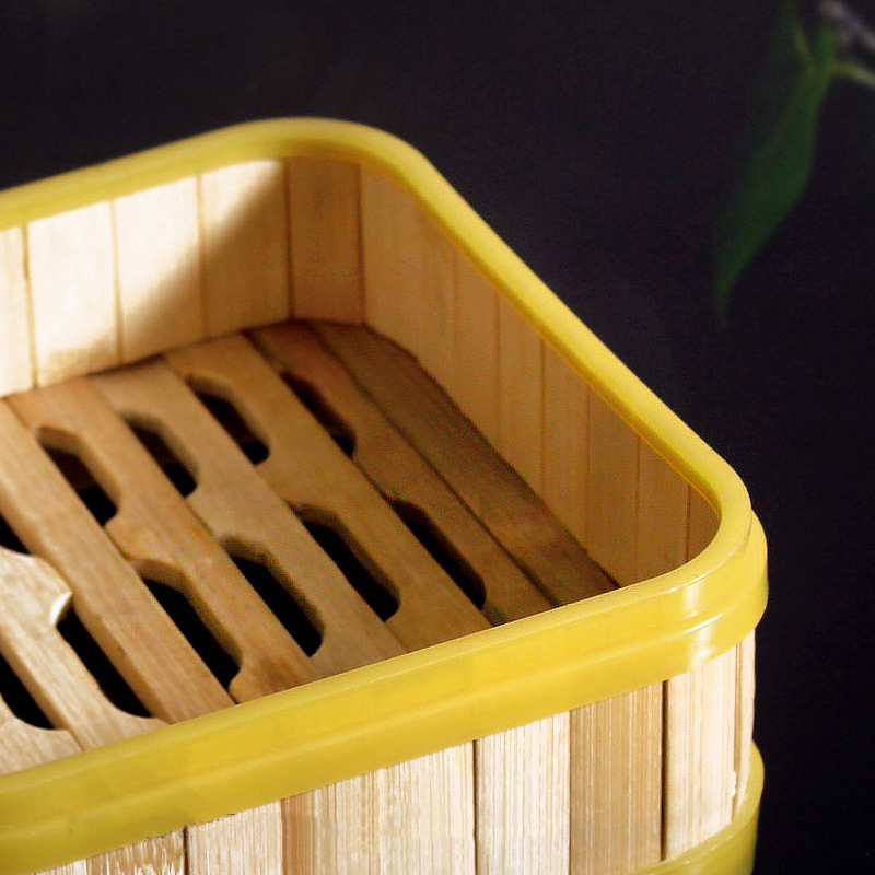 Bamboe vierkante stoommand, ge - Steamer Bamboo Set recensie en prijs