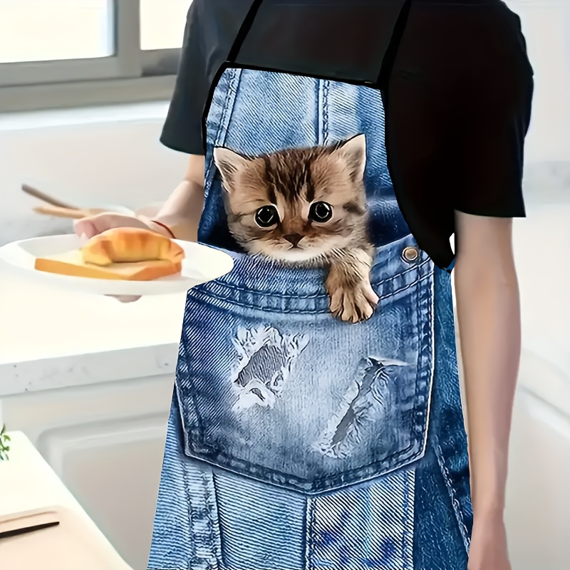 1pc schattig denim blauw zak k - Home Cooking For Cats recensie en prijs