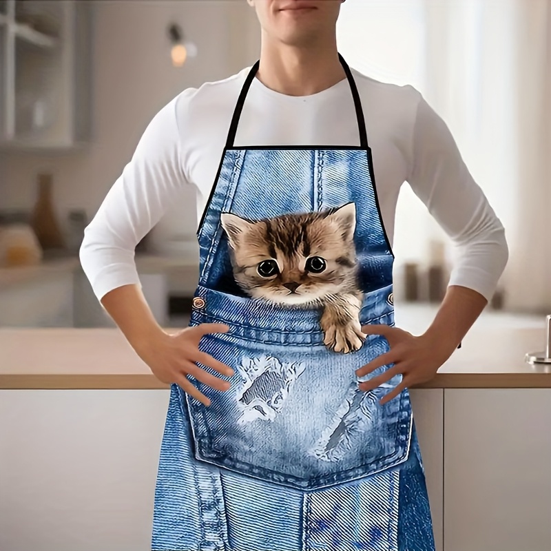 1pc schattig denim blauw zak k - Home Cooking For Cats recensie en prijs
