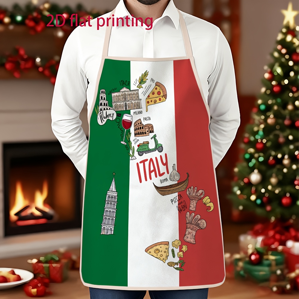 Unisex 2D platte schort met It - Home Cooking In Italian recensie en prijs