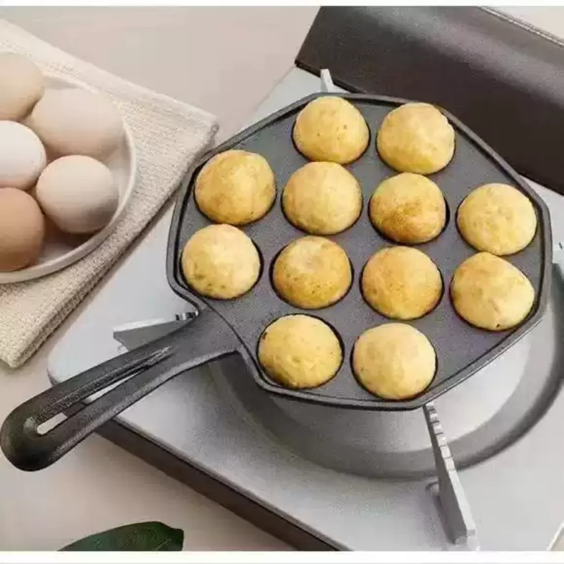 Gietijzeren antiaanbakpan (ong - Takoyaki Pan Cast recensie en prijs