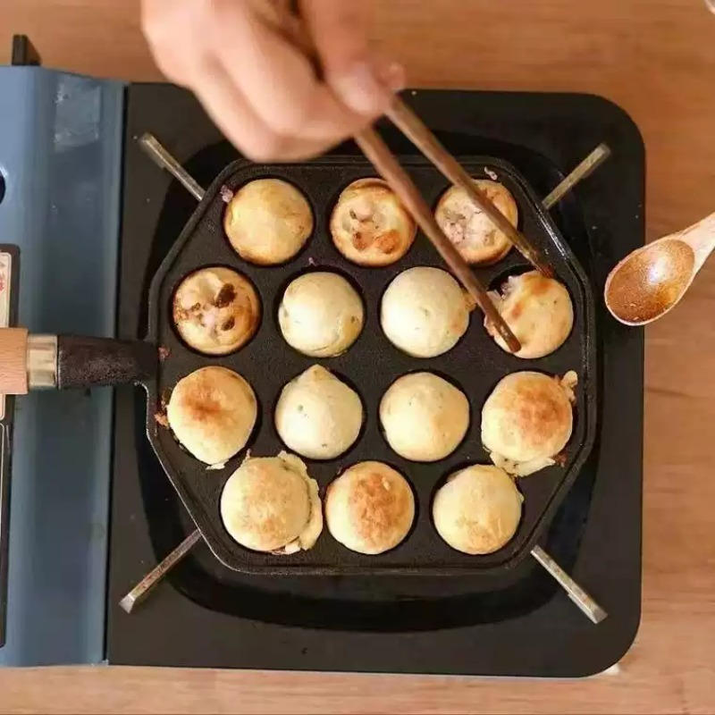 Gietijzeren antiaanbakpan (ong - Takoyaki Pan Cast recensie en prijs