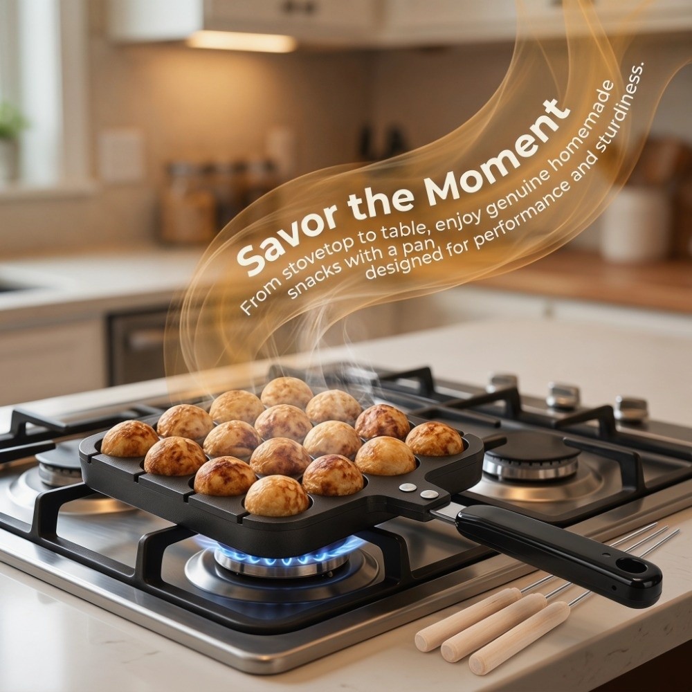 Gietijzeren Takoyaki Grillpan  - Takoyaki Pan Cast recensie en prijs