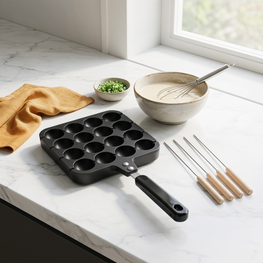 Gietijzeren Takoyaki Grillpan  - Takoyaki Pan Cast recensie en prijs