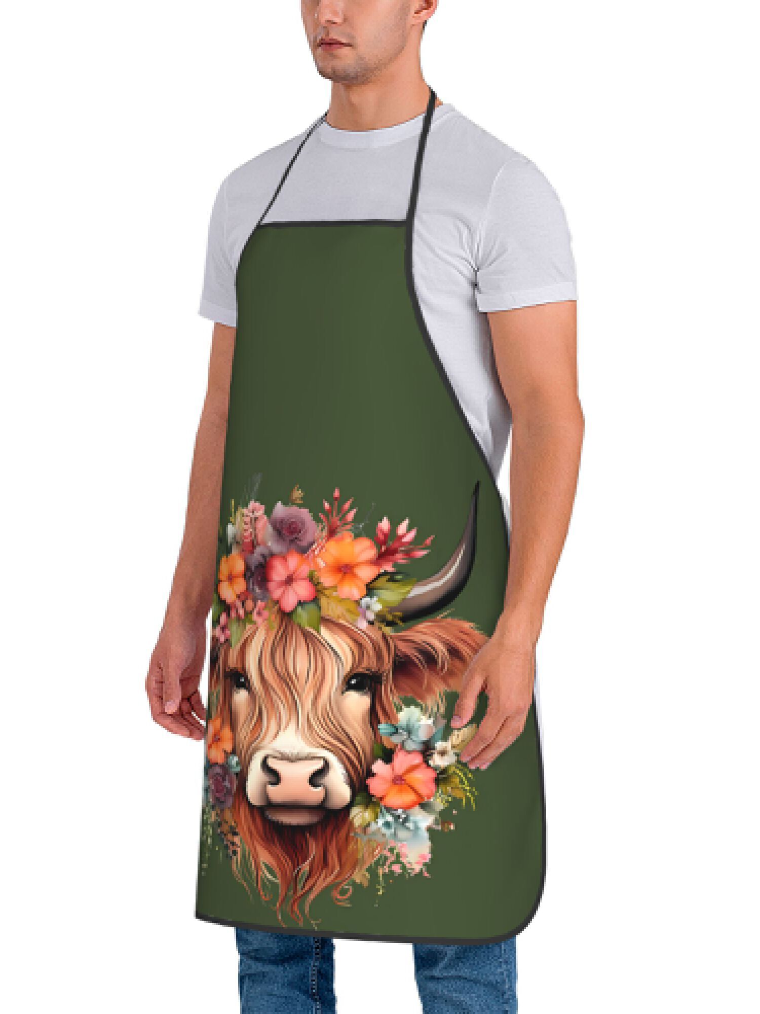 1 stuk Fun Highland Cow Floral - Home Cooking Ideas recensie en prijs