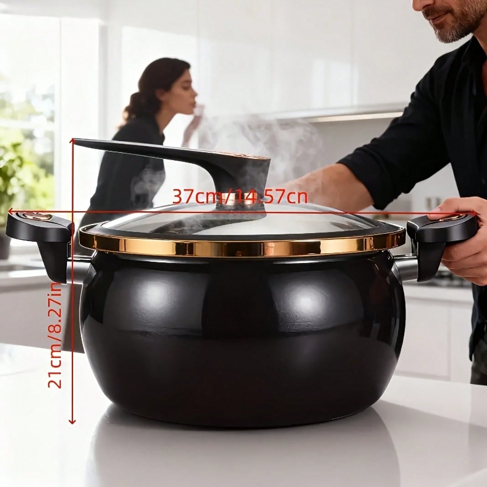 1 stuk grote 8,45QT antiaanbak - Home Cooking Fast Foods recensie en prijs
