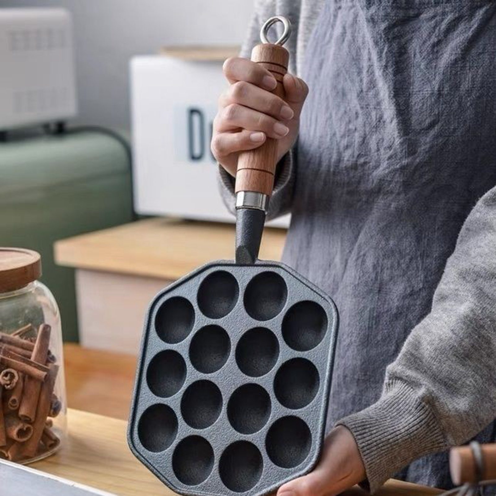 Takoyaki Grillpan Gemakkelijk  - Takoyaki Pan Cast recensie en prijs