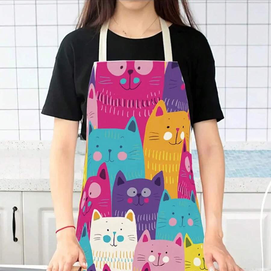 Leuke kleurrijke kattenpatroon - Home Cooking For Cats recensie en prijs