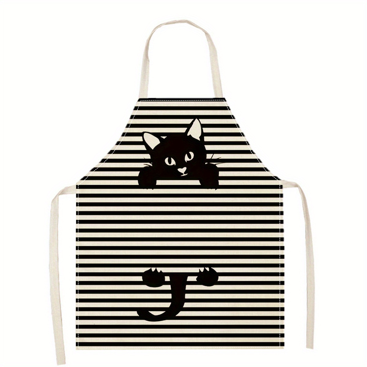 Linnen schort grappige kat zon - Home Cooking Ideas recensie en prijs