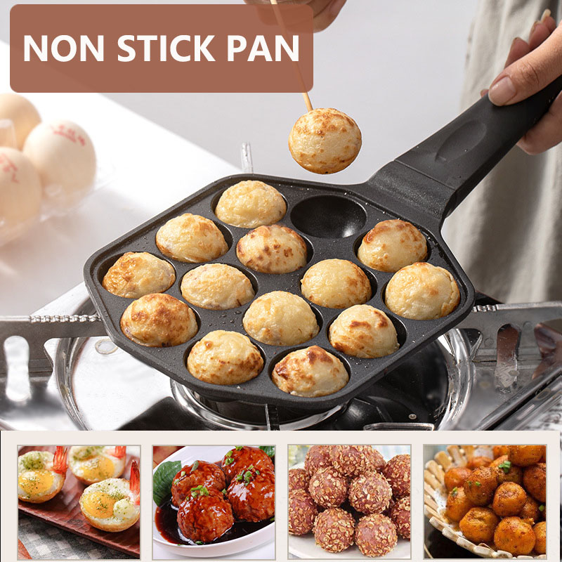 12/14 Hole Takoyaki Pan Houten - Takoyaki Pan Cast recensie en prijs