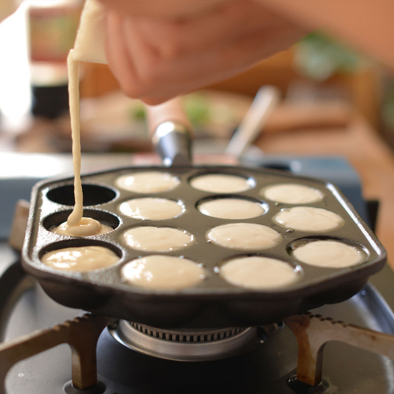 12/14 Hole Takoyaki Pan Houten - Takoyaki Pan Cast recensie en prijs